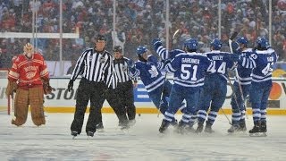 Winter Classic Shootout Maple Leafs vs Red Wings [upl. by Aynwat]