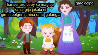 New garo cartoon video hanser aro baby ko magipa bolgrim china raai galanga [upl. by Ahsaya486]