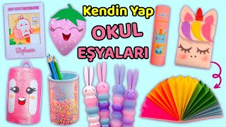 12 KENDİN YAP PROJESİ  Sevimli Okul Eşya Fikirleri  OKULA DÖNÜŞ [upl. by Bendicta]