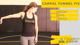 Median Nerve Mobilization Stretch Carpal Tunnel Exercise [upl. by Linda649]