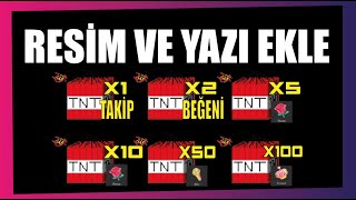 TİKTOK LİVE STUDİO RESİM VE YAZI EKLEME [upl. by Noxaj]