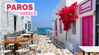 Paros Greece 🇬🇷  The BudgetFriendly Mykonos  4K 60fps HDR Walking Tour [upl. by Monjan665]