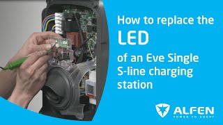 How to replace the LED of an Alfen Eve Single Sline charging station [upl. by Novoj]