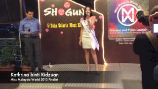 Miss World Malaysia 2013 Finalists Revealed And Interviews [upl. by Moretta]