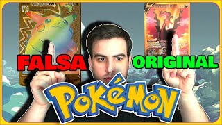 🚨😱¡CUIDADO😱🚨 ¿Cómo DETECTAR Cartas FALSAS de Pokémon Doradas 🔎 [upl. by Alegnaed241]