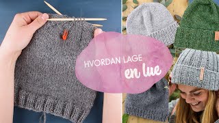 Strikking for nybegynnere Hvordan lage en lue [upl. by Ennirok]