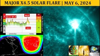 Major X45 Solar Flare  May 6 2024 [upl. by Odessa]