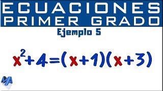 Solución de ecuaciones lineales  Ejemplo 5 [upl. by Azal452]