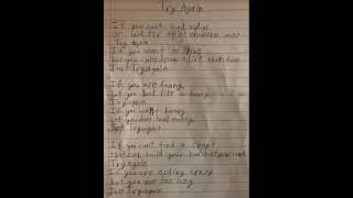 Legend presents Try Again a made up poem [upl. by Ned947]