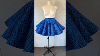 720 CIRCLE SKIRT with INBUILT PETTICOAT circleskirt sewingtutorial shorts howtosew [upl. by Eemla995]