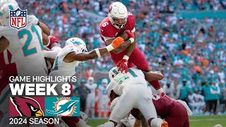 Arizona Cardinals vs Miami Dolphins  2024 Week 8 Game Highlights [upl. by Ettelimay]