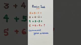 Brain test trending mathsmathshorts youtubeshortsfeed2024 [upl. by Maison72]