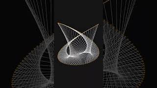 Lissajous Curve creates MESMERISING patterns creativecoding maths generativeart shorts [upl. by Arbed]