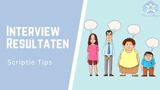 STAPPENPLAN  INTERVIEWS verwerken in RESULTATEN hoofdstuk  Met VOORBEELDEN  Scriptie TIPS [upl. by Ronald154]