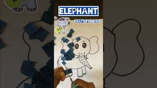 🐘 Craft for Kids  E for Elephant Drawing  DIY Elephant Craft  Easy Colors day Craft [upl. by Modestia]