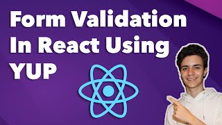 Form Validation In React Using YUP Tutorial [upl. by Gustavus]