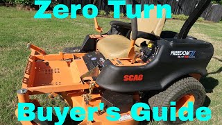 Buying a Zero Turn Mower Guide  New Used Brands Models [upl. by Azalea]