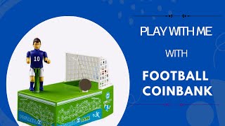 ASMR FOOTBALL COIN BANK SATISFYING [upl. by Bilak178]