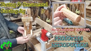 Fluting amp Ornamental Carving Jig  PROTOTYPE  Part 2 of 7 [upl. by Cirdet708]