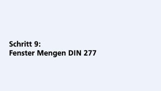 VideoAnleitung zum BKI Kostenplaner  Schritt 9  Fenster Mengen DIN 277 [upl. by Llerdnad]