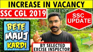 SSC CGL 2019 VACANCIES INCREASED GST INSPECTOR SSC CGL 2019 STATE WISE VACANCIES CBIC EXAMINER PO [upl. by Rob]