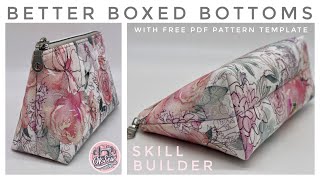 Better Boxed Bottoms featuring the OKSew Pythagorean Pouch [upl. by Idac]