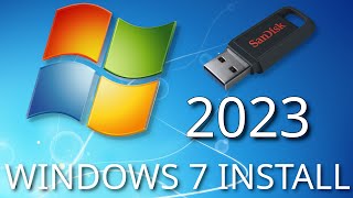 How to install windows 7 in 2023 [upl. by Helsie]