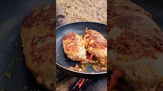 Stuffed Chicken tenderloin with pita wrapped 🐔🌯  Cooking stuffed chicken [upl. by Lindsey]