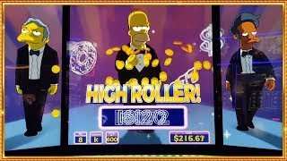 BIG WIN ON THE SIMPSONS  AUSTIN POWERS SLOTS [upl. by Anelrad347]