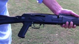 Saiga 12 Exp 01 Loaded Magazine Bolt Lock Test [upl. by Dlaniger]