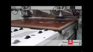 CNC Labeling Machine  Techno CNC ME4 CNC Router Work Cell [upl. by Hanahs193]