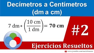 Decímetros a Centímetros dm a cm  Parte 2 [upl. by Gratt249]