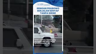 Banjir Pujian Momen Iringiringan Presiden Prabowo Senyap Tanpa Sirine saat Melintas di Jalan Raya [upl. by Avonasac495]