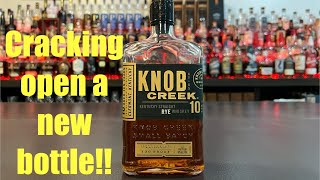 Knob Creek 10 Year Kentucky Straight Rye Whiskey Uncorking [upl. by Arbmat]