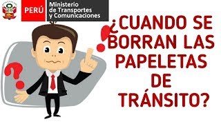 CUANDO SE BORRAN LAS PAPELETAS DE TRÁNSITO [upl. by Wylma]