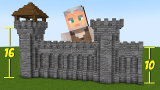 How to EASILY Build Fortified Walls and Towers in Minecraft [upl. by Hodgson]