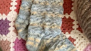 ✨ The Power of Wet Blocking 🛁 knitting knittingsocks [upl. by Capp]