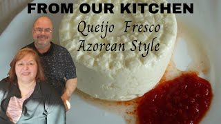 Queijo Fresco  PortugueseAzorean Cheese  Easy Quick Recipe [upl. by Dahlstrom]