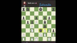 Alekhines Defense Two Pawns Attack Jack 800 Bot chess chessstrategy [upl. by Nicolis]