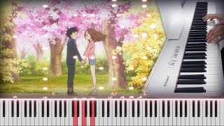 Karakai Jouzu no Takagisan Season 3 ED8  Hana 花 Piano cover [upl. by Anirdna]