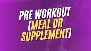 PRE WORKOUT FOOD AND SUPPLEMENT [upl. by Ahcsap39]