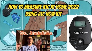 A1C at home test kit STEP BY STEP WITH A1CNOW EASY 57 MINUTES HOW TO MEASURE AT HOME 2022 [upl. by Siuqramed]