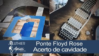 Ponte Floyd Rose Guitarra Stone  Acerto de cavidade [upl. by Matthia573]