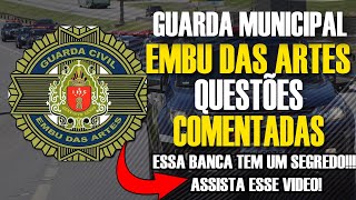 QUESTÕES COMENTADAS GCM EMBU DAS ARTES  CONCURSO GCM EMBU DAS ARTES INEPAM DICAS [upl. by Minor]