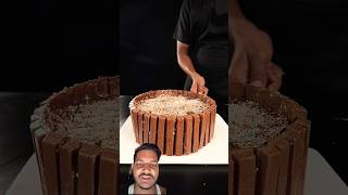 Chocolate cake with kitcet🍩🤗🤤 चॉकलेट केक बनाने का तरीका reaction food kek asmrfood sorts [upl. by Ahsyekat]