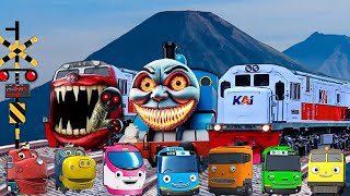 AYO BERMAIN Tebak Gambar Kereta Api Lucu Kikiko Exe Thomas Exe Lani Tayo Chirs Titipo Chuggington [upl. by Sajovich]