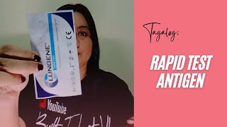 Clungene Antigen Rapid Test Paano Gawin Magisa Tagalog [upl. by Initof87]