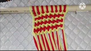 Micron Demo Wall Hanger Design Tutorial Very Nice video macrame desing [upl. by Nuri]