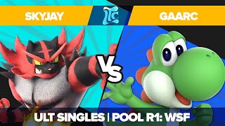 Skyjay vs Gaarc  Ultimate Singles R1 Pools WSF  Low Tide City  Incineroar vs Yoshi [upl. by Alekim]