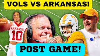 POST GAME ARKANSAS VS TENNESSEE TENNESSEE FOOTBALL ARKANSAS FOOTBALL [upl. by Belden]